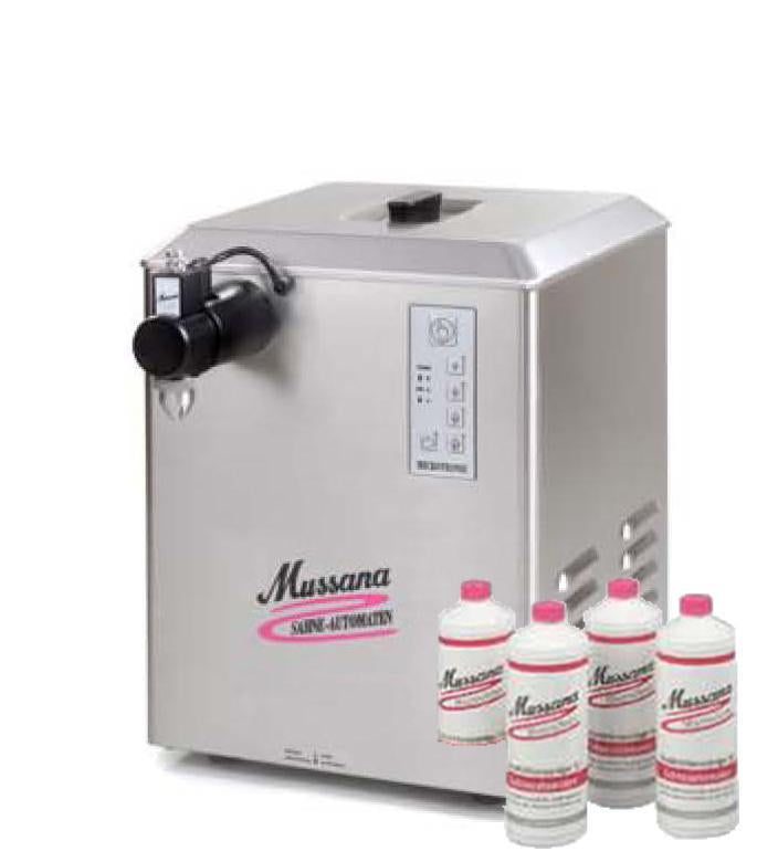 Mussana appareil à chantilly Microtronic 12 Litres - Robinet Long et 4Mussana appareil à chantilly Microtronic 12 litres avec robinet long et 4 litres de nettoyant microclean spécialement étudiés pour la machine.
Le robinet long de 10cchantillyMussanaCrepiere-Automatique.frMussana appareil à chantilly Microtronic 12 Litres - Robinet Long